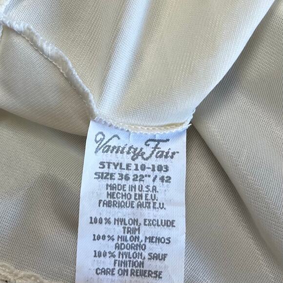Vintage Vanity Fair White Slip Dress - Picture 6 of 6